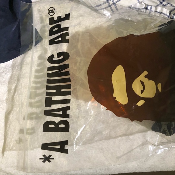 Bape SnapBack Hat Navy/Gold - Picture 2 of 4